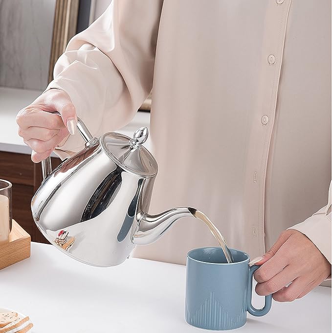 Sanqiahome Stainless Steel Teapot Coffee Servers 1500ml