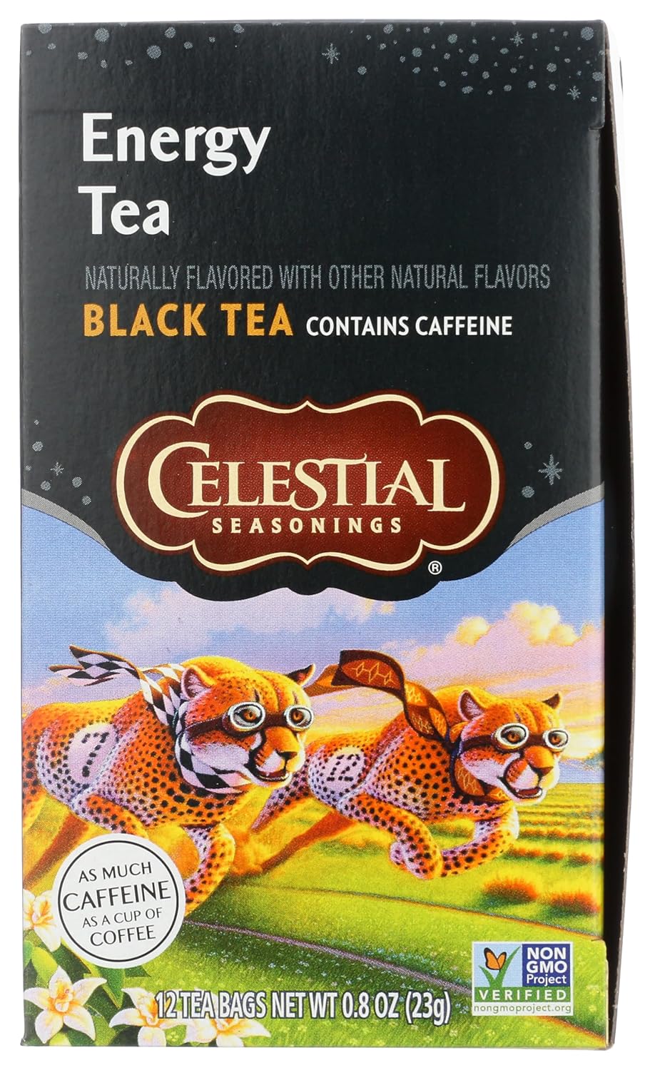 Celestial Seasonings Black Tea, Energy Black Tea, 12 Count