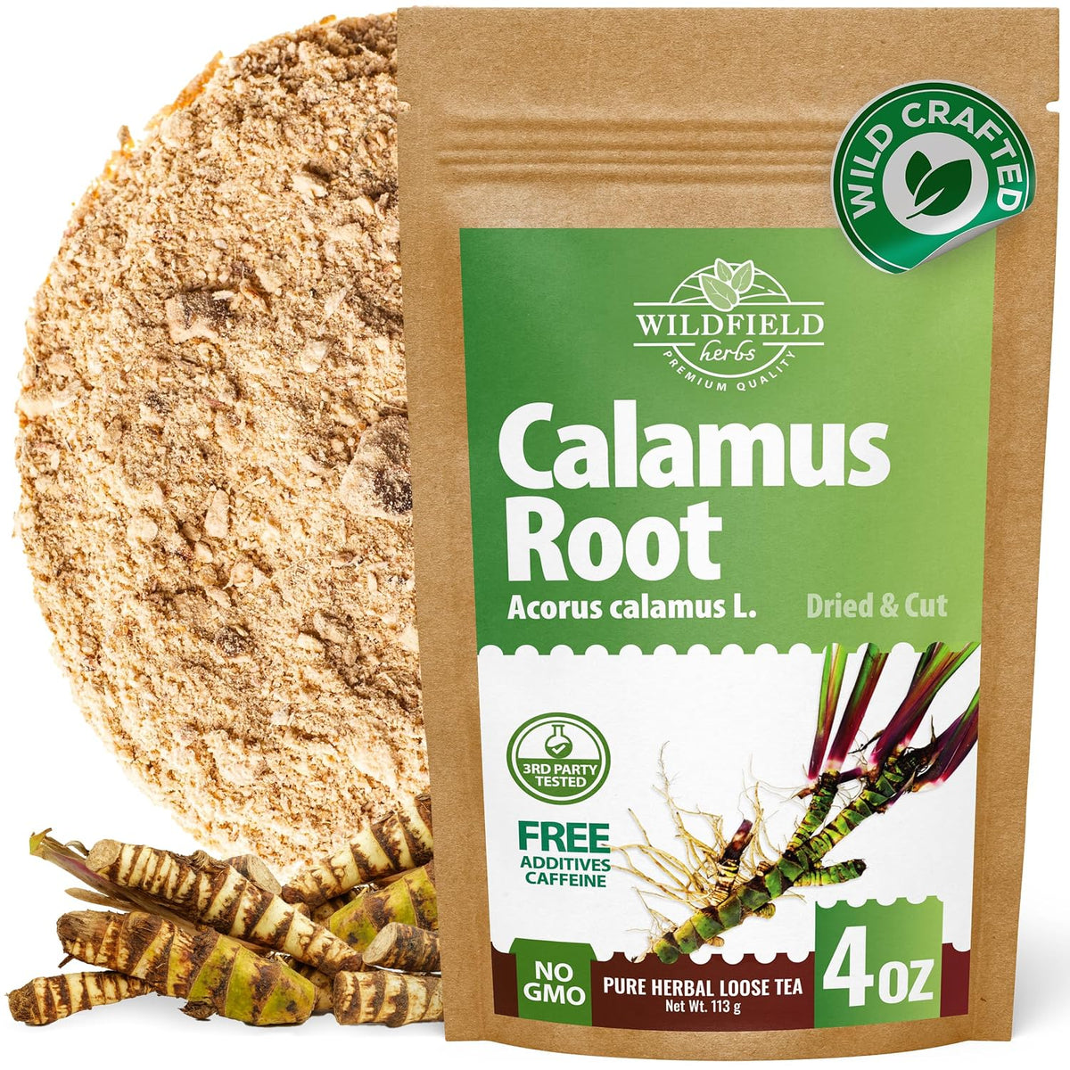 4 oz. Calamus Root Herbal Tea (Acorus Calamus) - 113g Calamus Herb Root Tea Raiz De Calamo