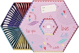 ACORUS | Loveland Tea Set | Natural Assorted Tea Hamper Box | Set of 6 flavors | Surprise your loved ones | Valentines box | Large Selection Box | Tea Gift Sets | 60 Tea Bags