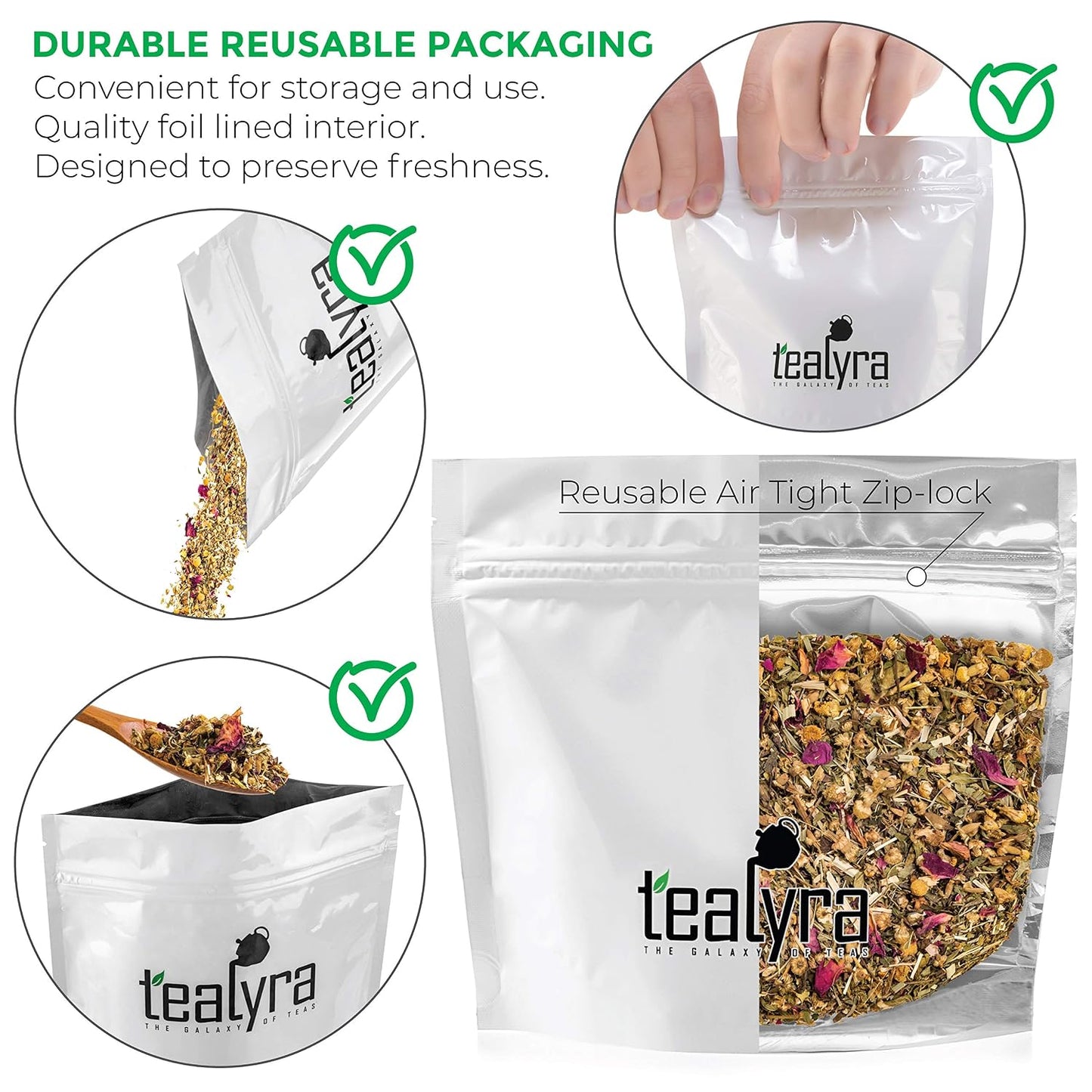Tealyra - Bedtime - Chamomile - Spearmint - Hemp Leaves - Relaxing Herbal Loose Leaf Tea - Sleep and Calm - All Natural - 112g (4-ounce)