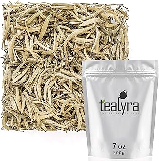 Tealyra - Imperial Yunnan Silver Needle - White Loose Leaf Tea - Top Chinese White Tea - Caffeine Level Low - 200g (7-ounce)