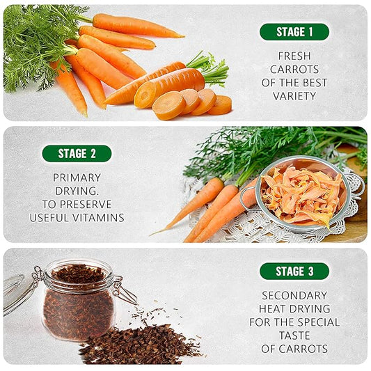 TeaDreamTea - Carrot Tea Loose Leaf Bulk - Caffeine-Free - Vitamins Rich - Boost Immune System - Raw from USA - Hot and Iced Tea - 6 ounce / 170 g