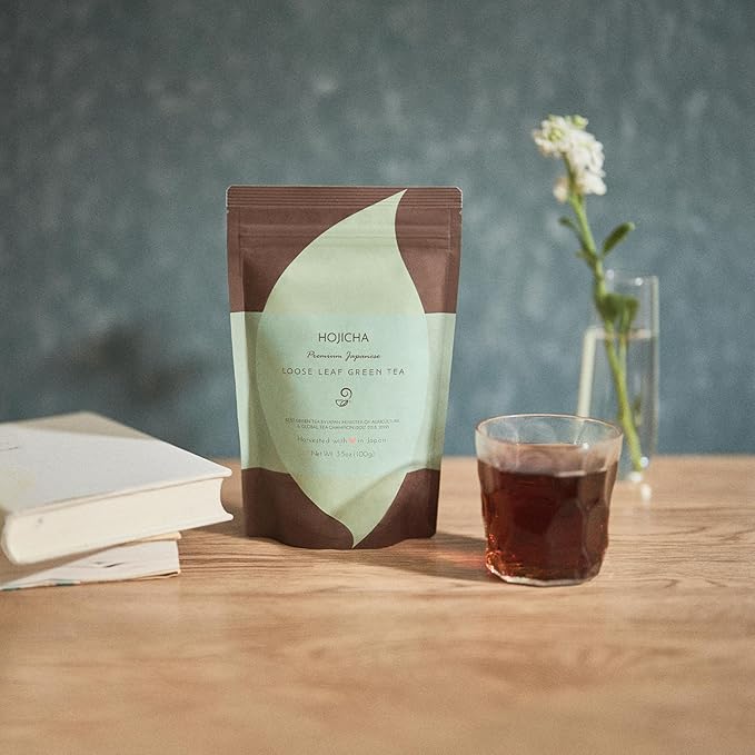 Japanese Green Tea Co. Hojicha Roasted Japanese Green Tea Loose Leaf Tea From Arahataen Farms