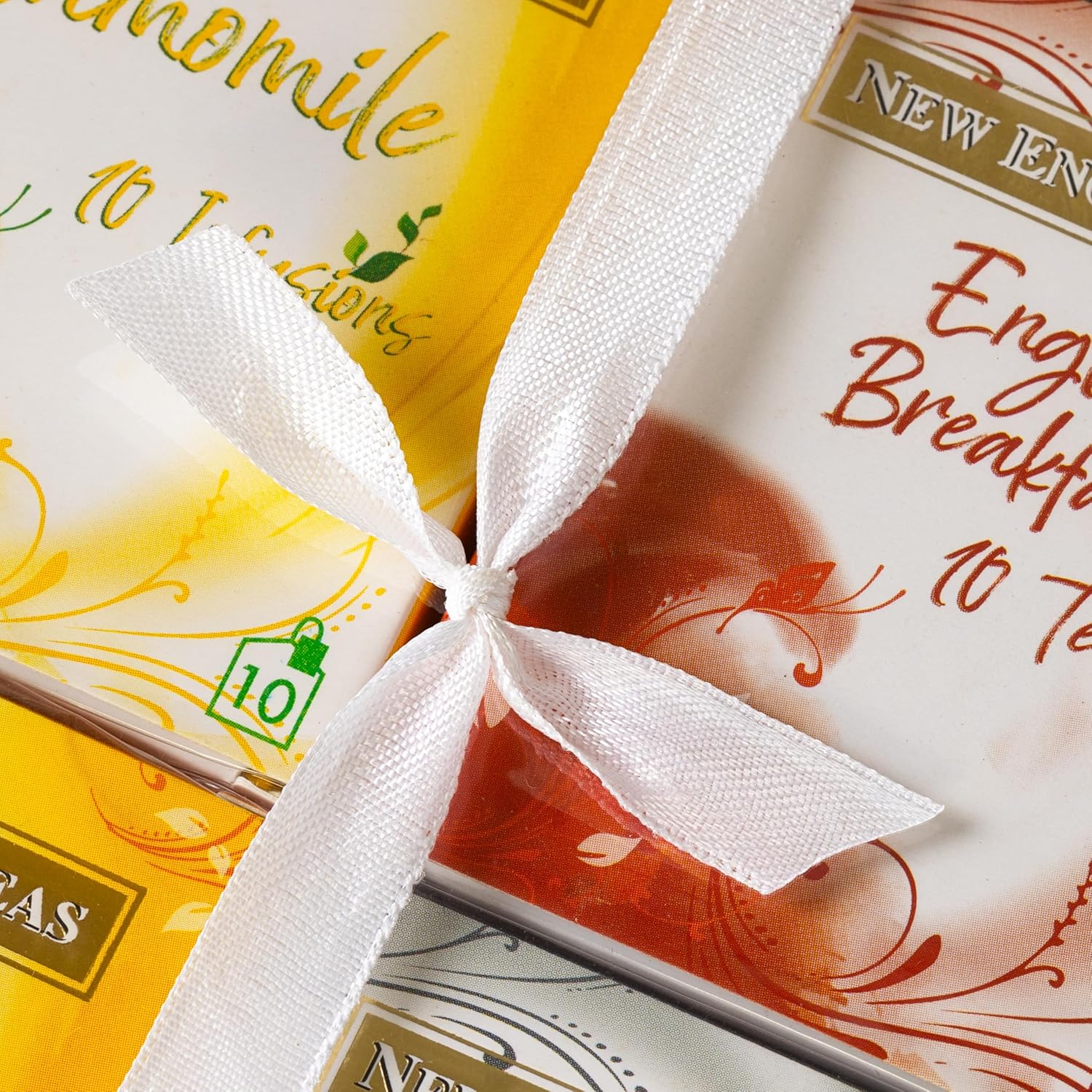 New English Teas Fruit, Herbal, Green and Black Tea Variety Gift Box - 60 Individually Wrapped Teabags - Tea Sampler Selection Box