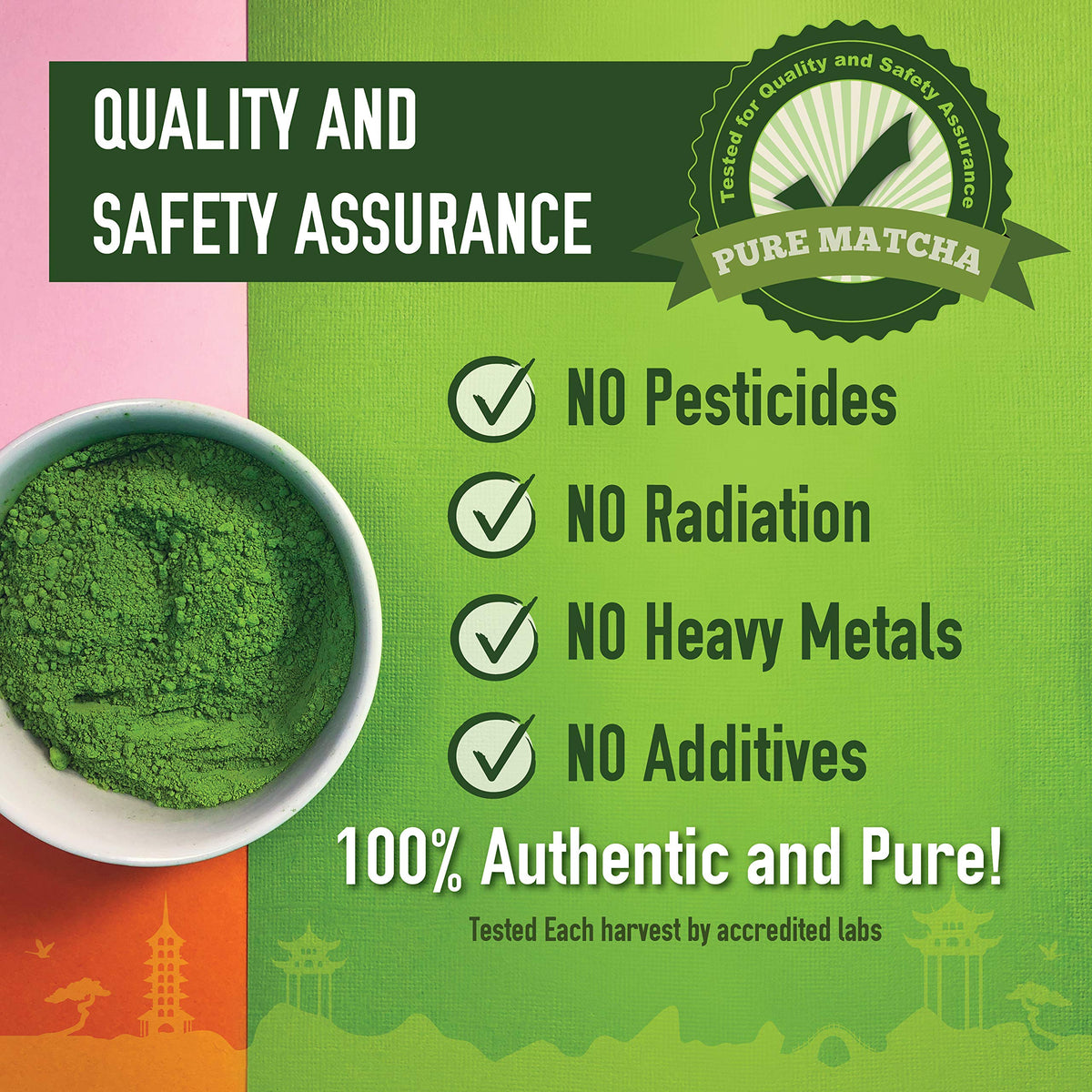 Matcha Organics - Premium Ceremonial Grade Matcha Green Tea Powder - Authentic 1st Harvest Japanese Green Tea - USDA & JAS