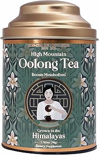 Sancha Tea Boutique, Oolong Tea, 50g Loose Leaves, Himalayan High Mountain Tea, Semi-Fermented Whole Leaves, Light Caffeine, Reviving Metabolism