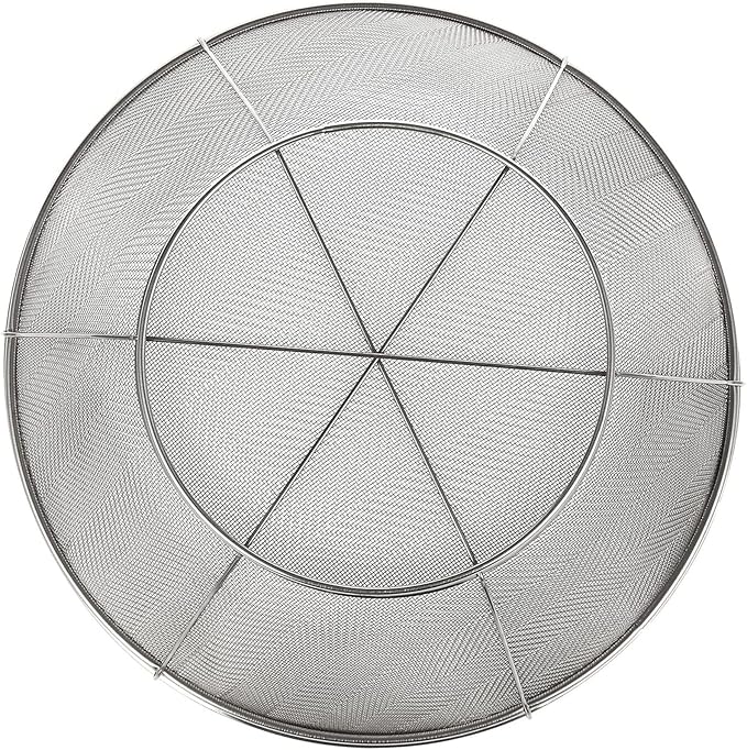 Juvale Fine Mesh Strainer - Stainless Steel Rice Strainer - Ultra-Fine Pasta Colander & Quinoa Sifter