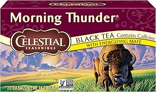 Celestial Seasonings Black Tea, Morning Thunder, 20 Count
