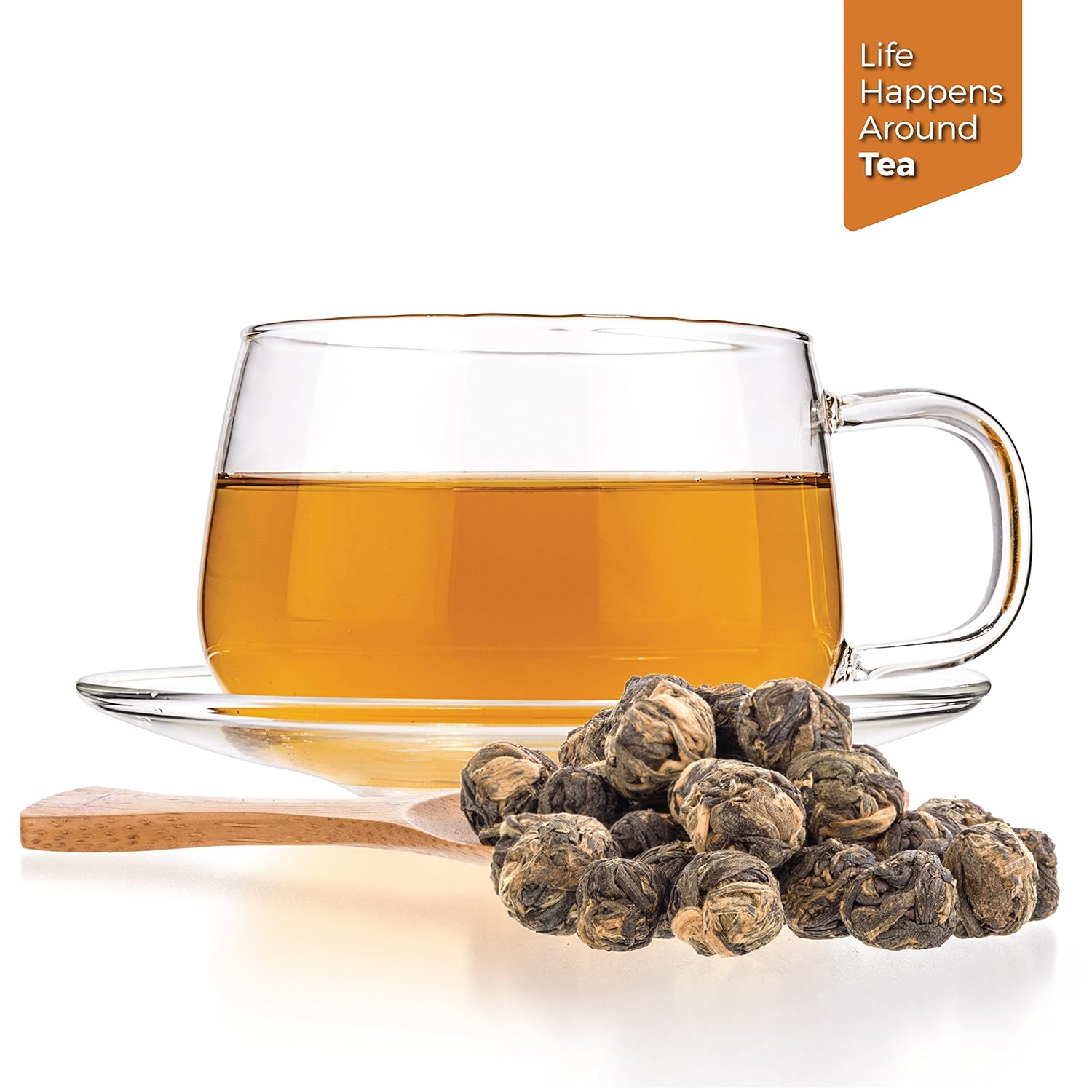 Tealyra - Lychee Black Dragon Pearls - Exotic Sweet Black Loose Leaf Tea - Medium Caffeine - All Natural - 220g (8-ounce)