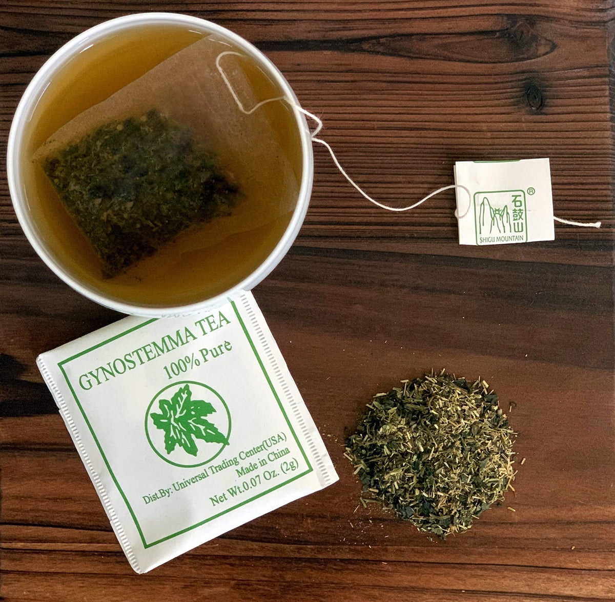 Shigu Mountain Gynostemma Tea (Jiaogulan Tea) 100 2g Green Tea Bags