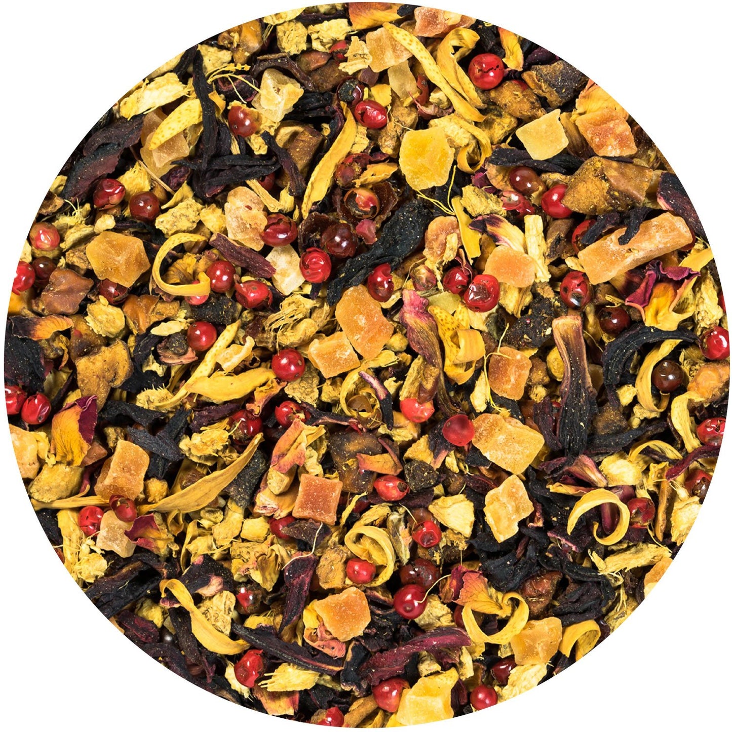 Tiesta Tea - Ginger Sweet Peach, Loose Leaf, Spicy Peach Herbal Tea, Non-Caffeinated Tranquility Blend, Bulk Herbal Leaves with Hibiscus & Cane Sugar, 25 Cups, 2.2 Ounce Resealable Pouch