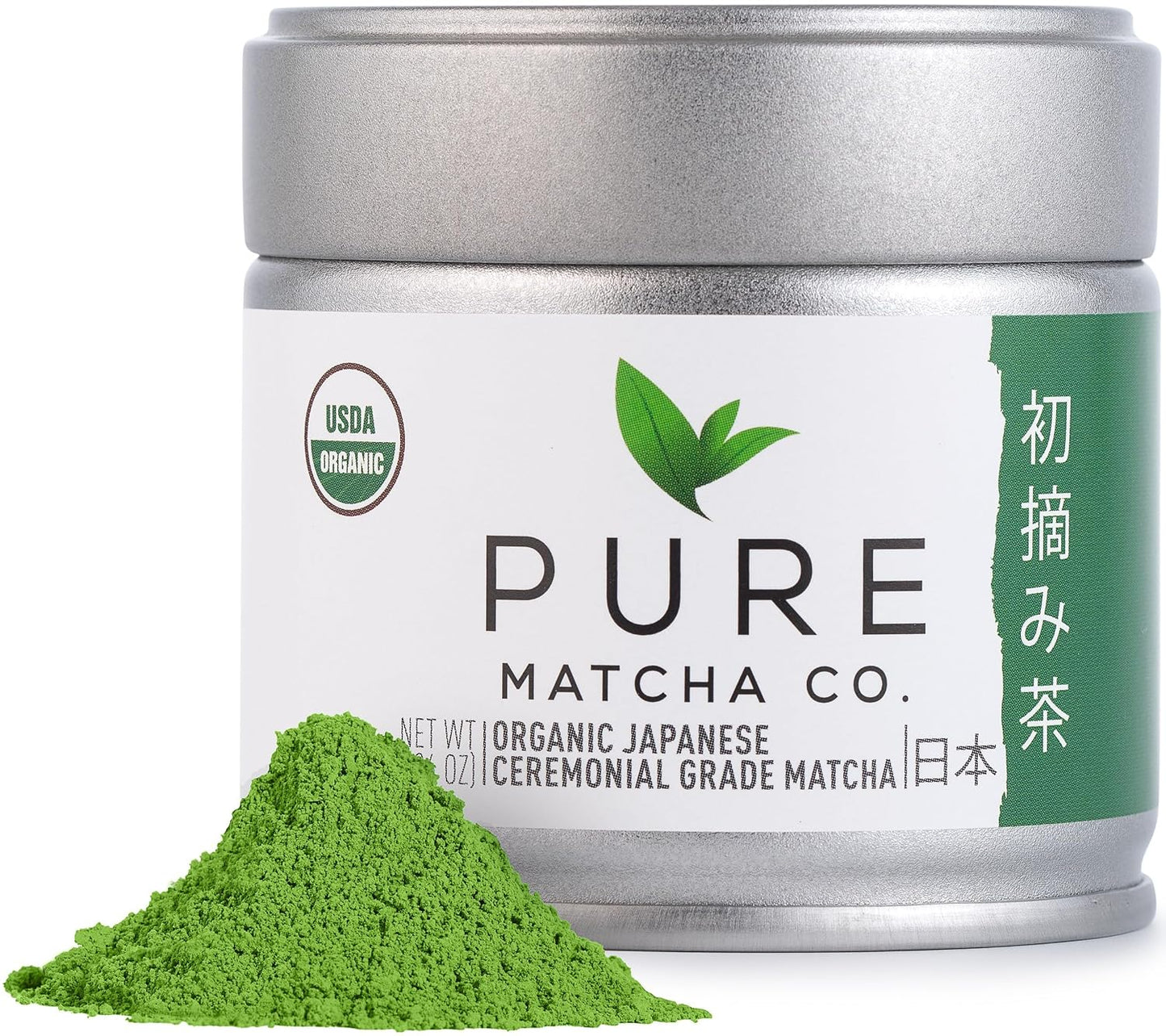 Pure Matcha Co, Premium Organic Ceremonial Grade Matcha Green Tea Powder, Authentic Japanese Origin, Sugar Free, 30g, 1.06oz