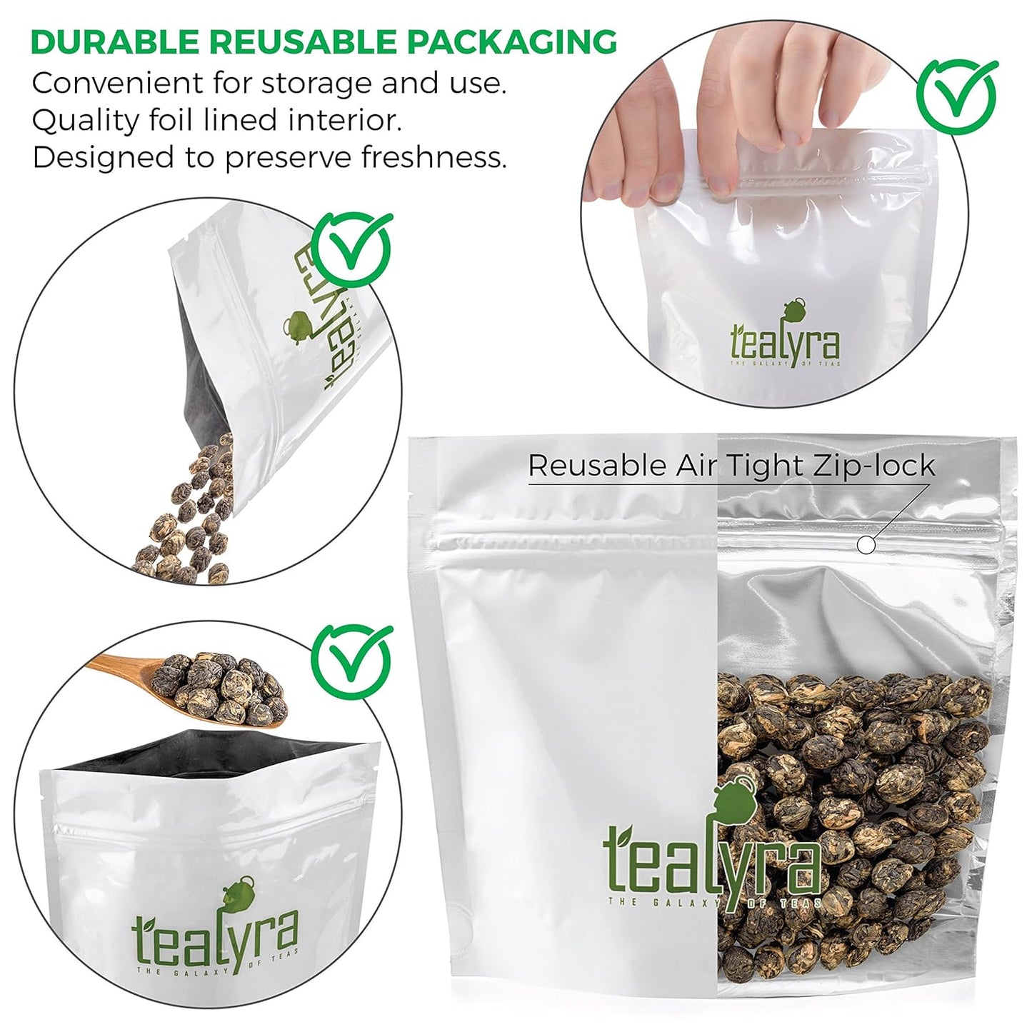 Tealyra - Lychee Black Dragon Pearls - Exotic Sweet Black Loose Leaf Tea - Medium Caffeine - All Natural - 220g (8-ounce)