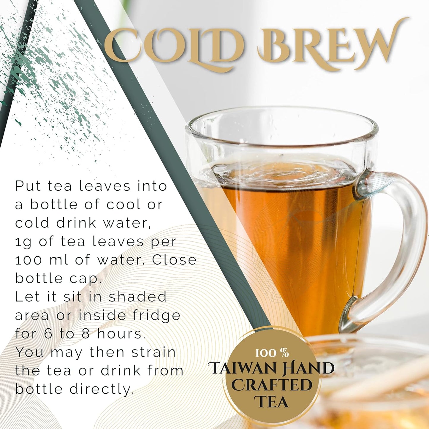 Taiwan High Mountain Oolong Tea 100% Organic, Hand Crafted, Powerful Antioxidant And Biodegradable Tea bag, Pack Of 3 (45 Count) | By T SECRETEA, Breeze
