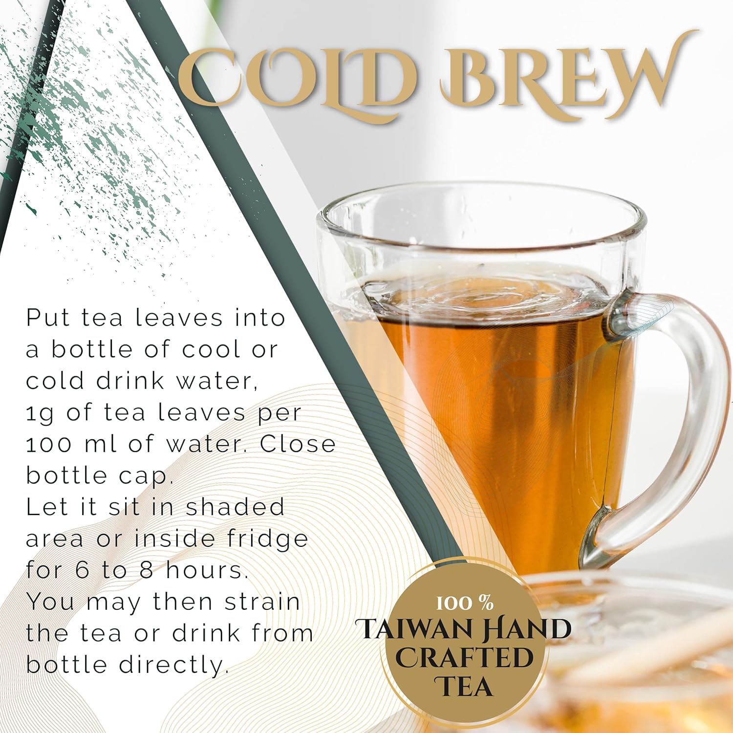 Taiwan High Mountain Oolong Tea 100% Organic, Hand Crafted, Powerful Antioxidant And Biodegradable Tea bag, Pack Of 3 (45 Count) | By T SECRETEA, Breeze