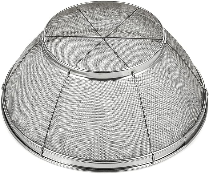 Juvale Fine Mesh Strainer - Stainless Steel Rice Strainer - Ultra-Fine Pasta Colander & Quinoa Sifter