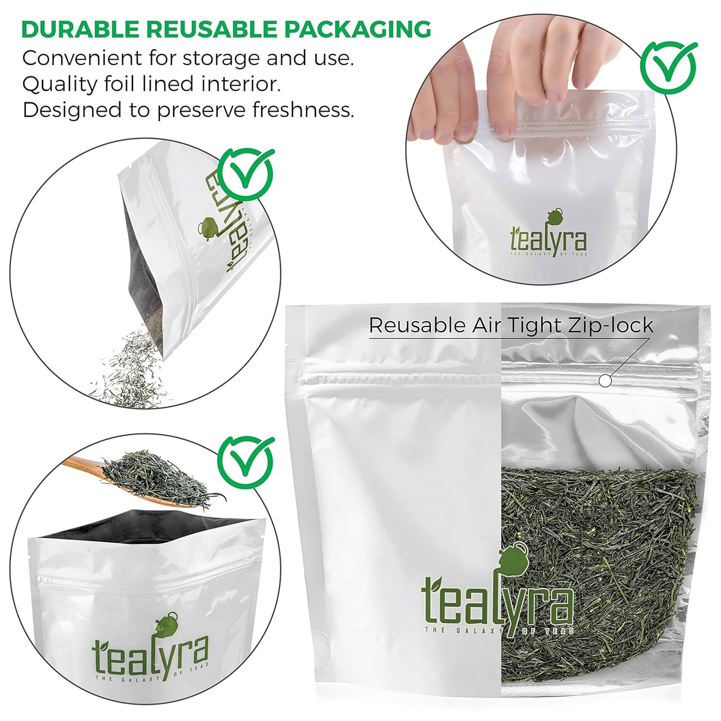 Tealyra - Gyokyro Shizuoka Japanese Green Tea - Finest Hand Picked Loose Leaf Tea - Highest Premium Tea - 200g (7-ounce)