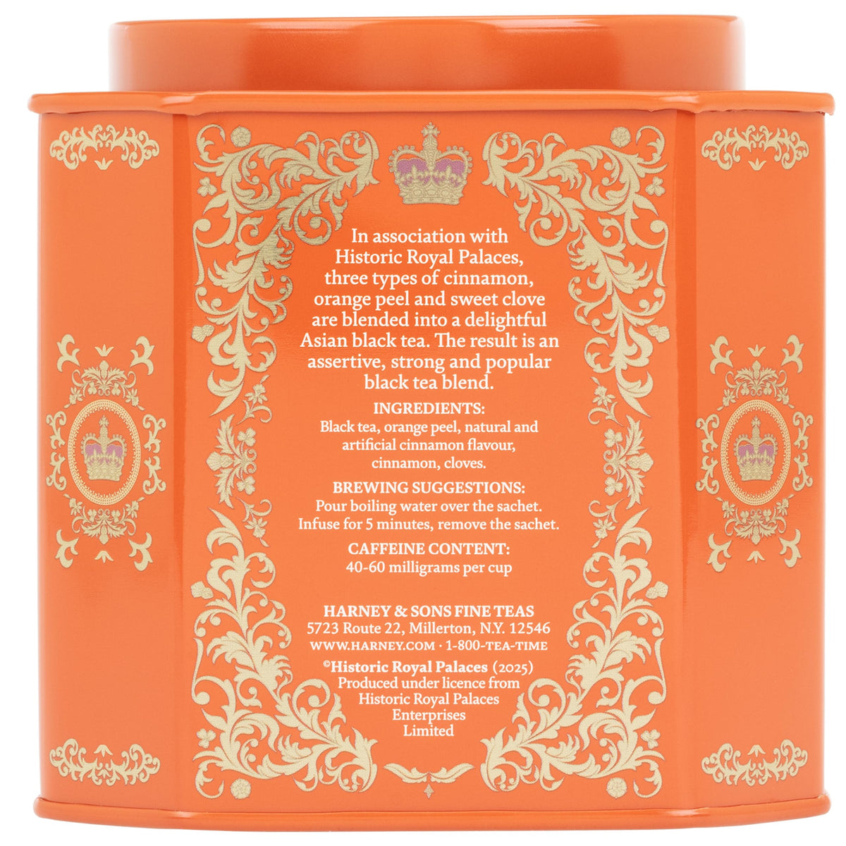 Harney & Sons Hot Cinnamon Spice Black Tea, 30 Sachets in Tin