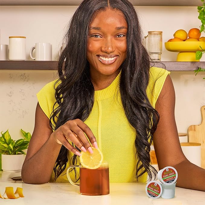 Twinings Decaffeinated Earl Grey Black Tea K-Cup Pods for Keurig, 24 Count (Pack of 1), Flavoured with Citrus and Bergamot, Enjoy Hot or Iced