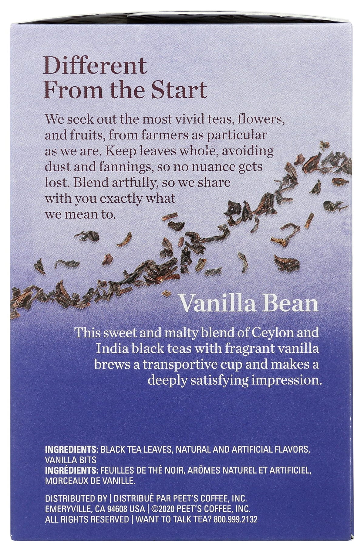 Mighty Leaf Tea Vanilla Bean Hand-Stitched Tea Bags, 15 ct