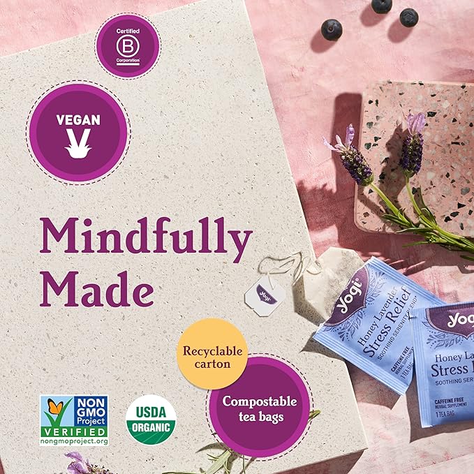Yogi Tea Cinnamon Horchata Stress & Sleep - 16 Tea Bags per Pack (4 Packs) - Organic Sleep Tea - Supports a Restful Sleep - Includes Ashwagandha