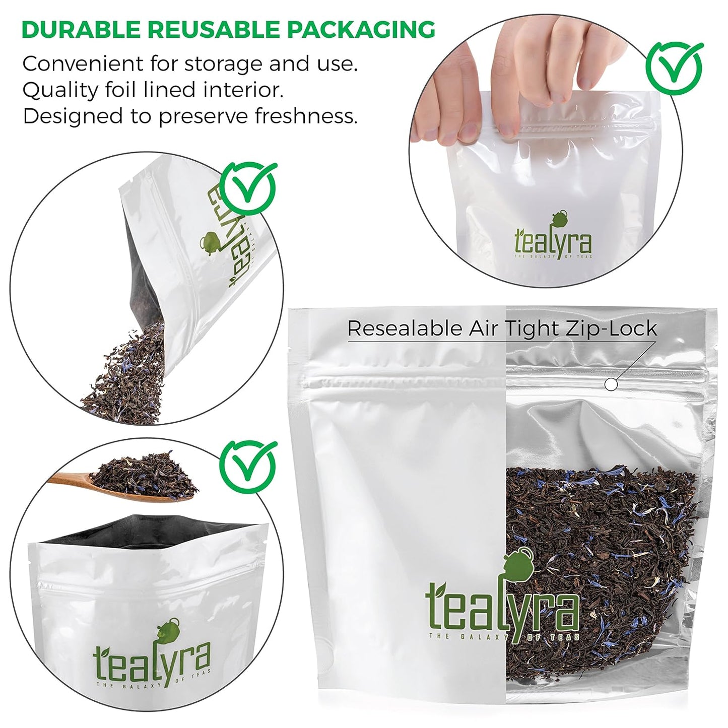 Tealyra - Cream Earl Grey Moonlight | Luxurious Black Loose Leaf Tea | Citrusy Bergamot &amp; French Vanilla Flavor | All Natural Ingredients, 100g (3.5-ounce)