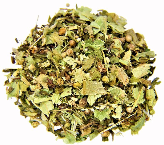 Nelson's Tea Mint Melange - Caffeine-Free, Herbal Loose Leaf Tea - Green Rooibos, spearmint, echinacea, linden leaf, coriander, eucalyptus (Sample 0.3 Oz)