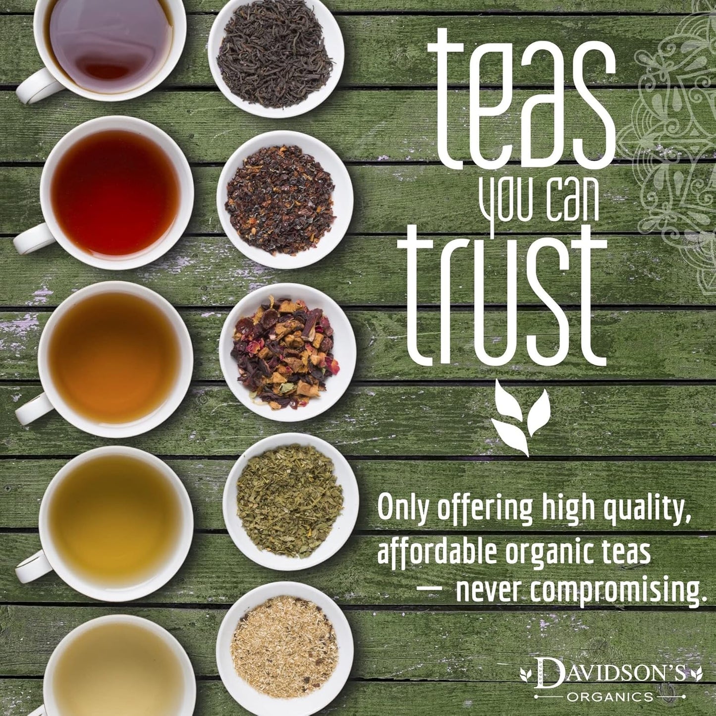 Davidson's Organics, Matcha Green Powder, Loose Leaf Tea, 16-Ounce Bag