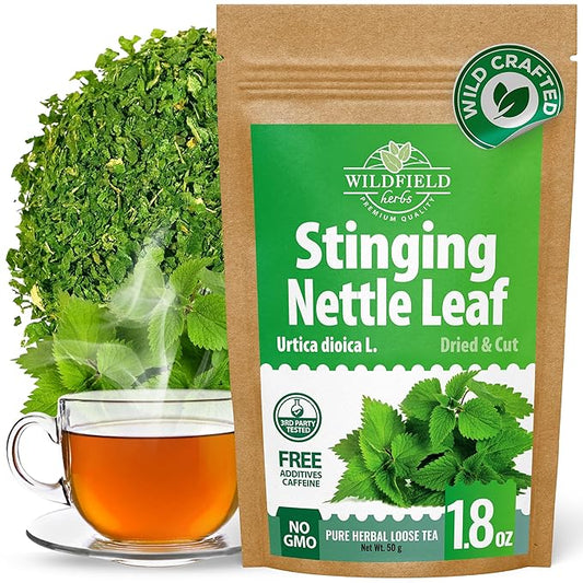 1.8 oz. Dried Nettle Leaf Tea Ortiga Planta Stinging Nettle Leaf Herb (Urtica Dioica) - 50g Herbal Tea Ortiga Verde Te