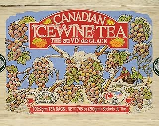 Canadian Ice Wine Tea in Wood Box - 100 Tea Bags