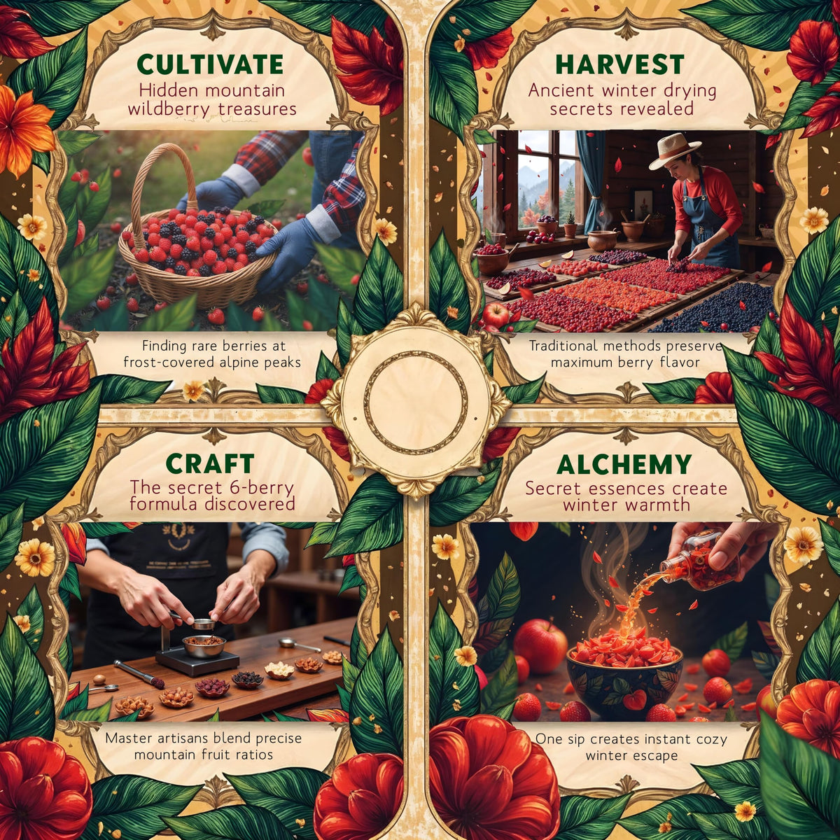 Enzo's Private Selection ENZO Tea Master Reserve - Alpine Wildberry (4oz) a Cherry Cranberry Secret Recipe | Mountain-Foraged