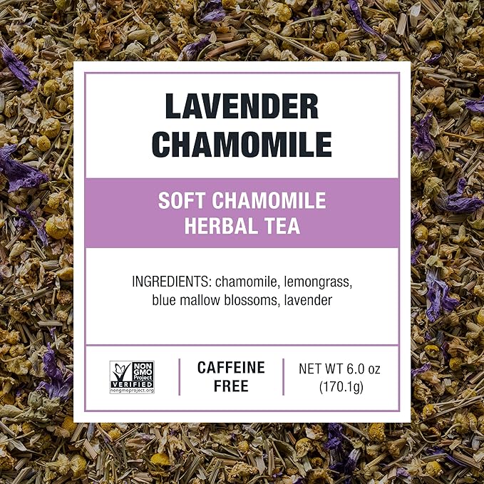 Tiesta Tea - Lavender Chamomile Cold Brew, Loose Leaf, Soft Chamomile Herbal Tea, Non-Caffeinated Iced Blend, Cold Brew Packets, Makes 64oz of Pitcher Per Bag (Pack of 10)