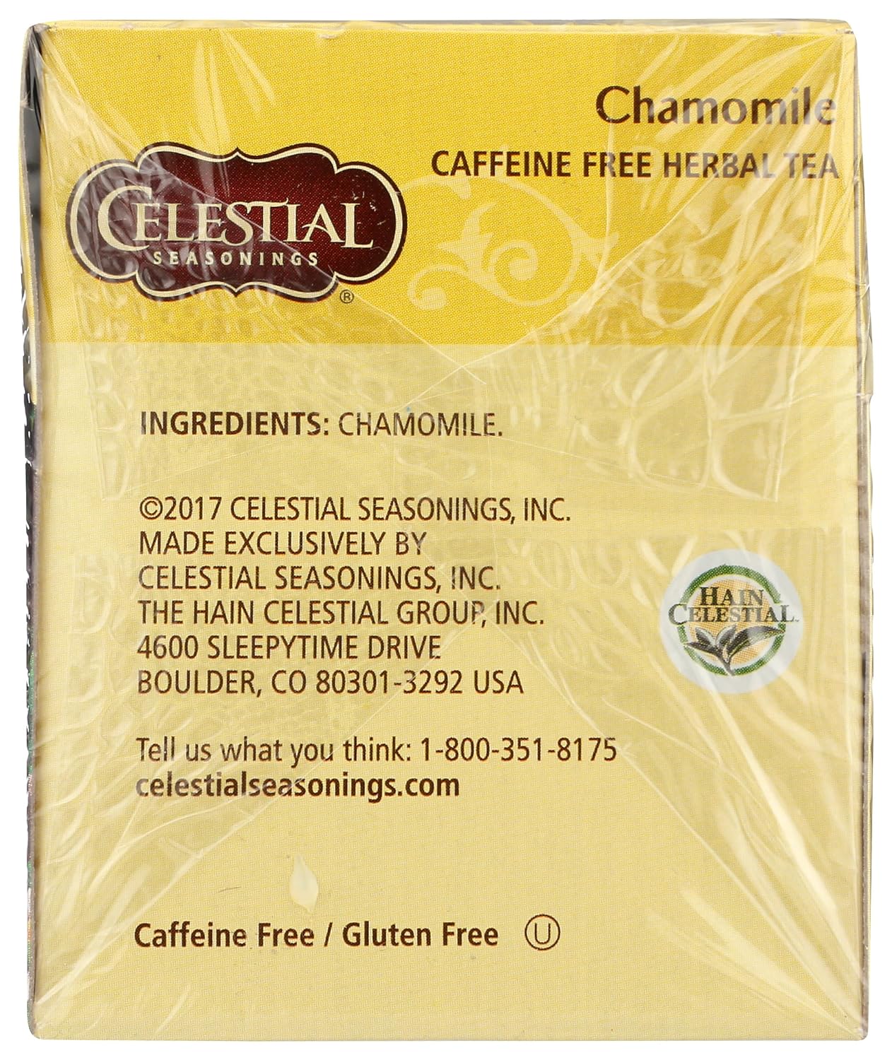Celestial Seasonings Herbal Tea, Chamomile, 20 Count