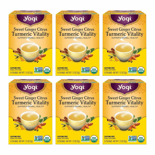 Yogi Sweet Ginger Citrus Turmeric Vitality Tea