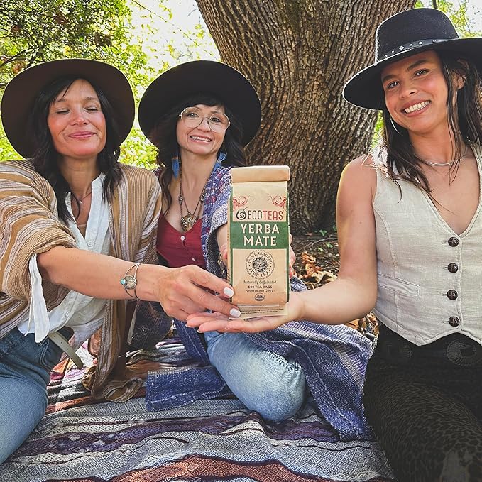 ECOTEAS Organic Holy Mate! & Yerba Mate Unsmoked Yerba Mate Bundle (100 Tea Bags each)