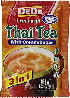De De Instant Thai tea with Cream and Sugar, 1.23oz x 12pks
