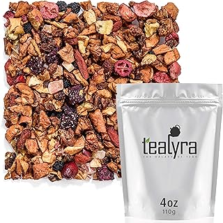 Tealyra - Tropical Harvest - Dragon Fruit - Sea Buckthorn - Goji - Pineapple - Cranberry - Fruity Herbal Loose Leaf Tea - Caffeine Free - Hot or Iced - 112g (4-ounce)