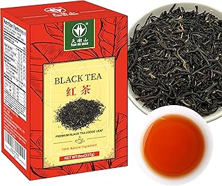 TIAN HU SHAN Black tea loose leaf, Yunnan Dianhong black tea 8 Ounce (Pack of 1)