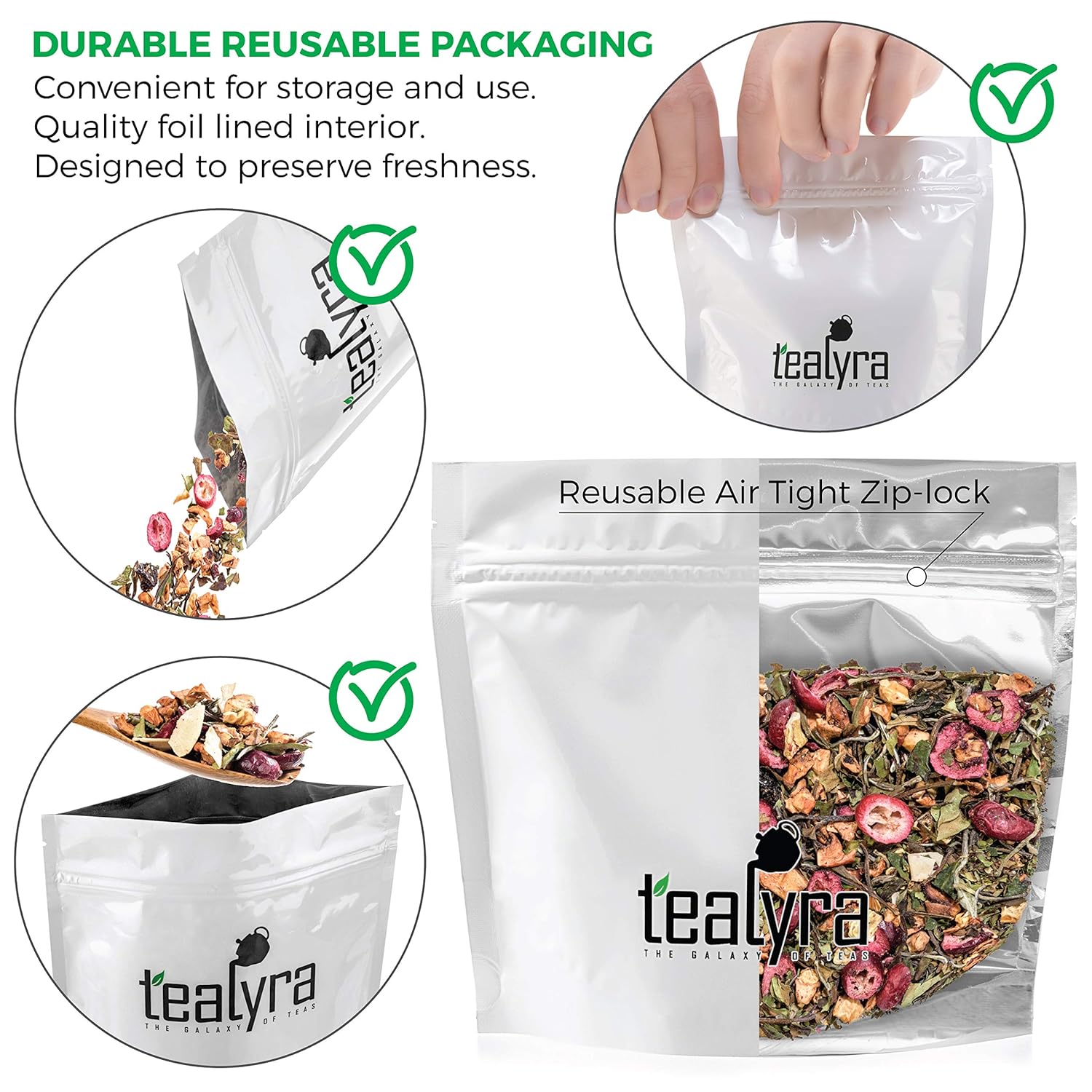 Tealyra - White Cloud Catcher - Fruity White Loose Leaf Tea Blend - Cherry - Cranberry - Antioxidants and Vitamines Rich - All Natural Ingredients - Low Caffeine - 112g (4-ounce)
