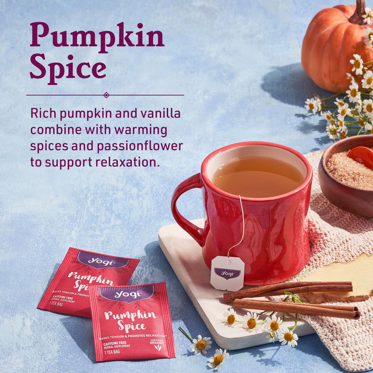 Yogi Pumpkin Spice Tea, 16 Tea Bags (4 Pack)