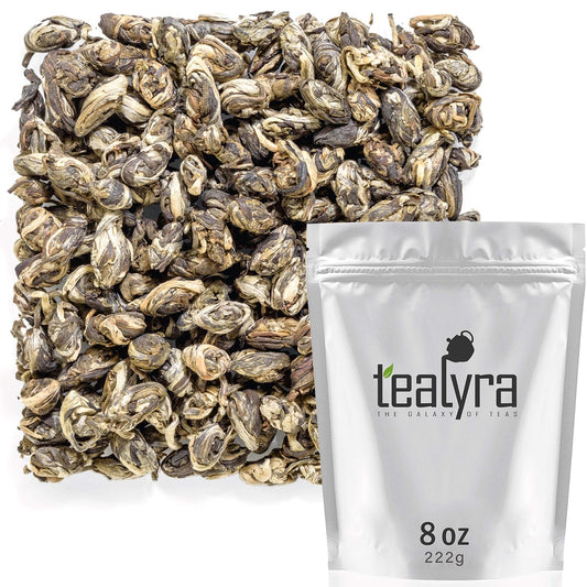 Tealyra | Jasmine Phoenix Pearls Loose Leaf Green Tea, 220g (8 oz)