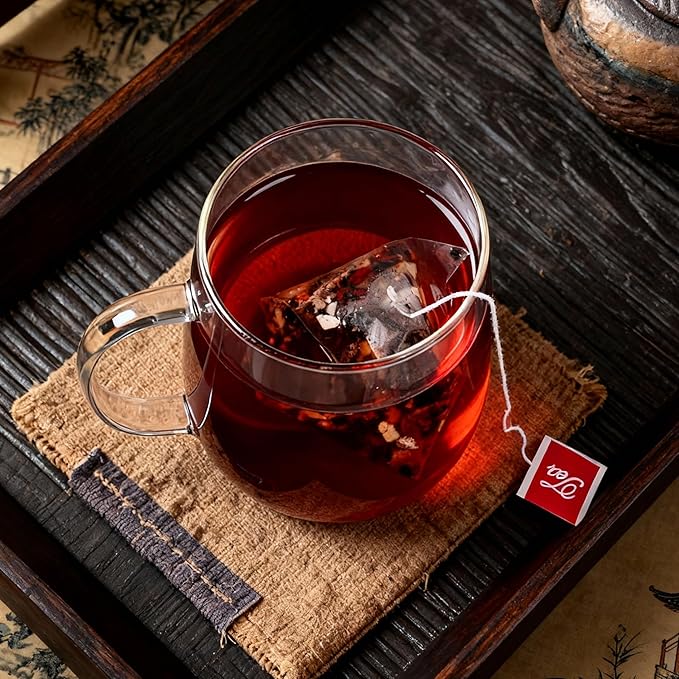 Aisdwh - Ginseng Six Treasure Tea, Traditional Chinese Herbal Ginseng Tea Bags, 9 Herb Blend - 30 Count - Herbal Tea - for Women & Men