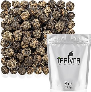 Tealyra - Lychee Black Dragon Pearls - Exotic Sweet Black Loose Leaf Tea - Medium Caffeine - All Natural - 220g (8-ounce)