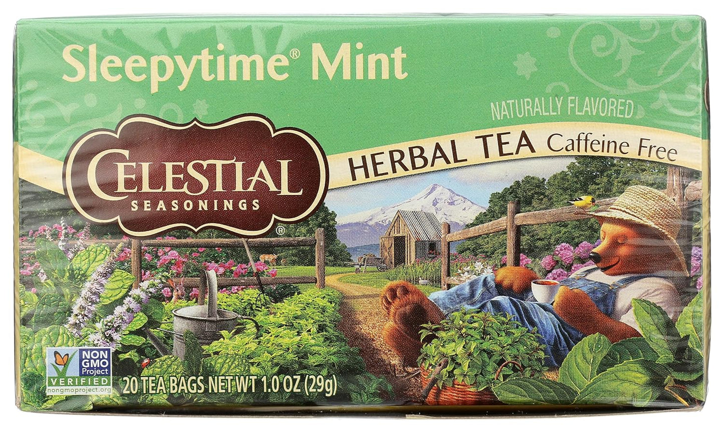 Celestial Seasonings Tea Sleepy time Mint 20 Bag, 20 ct