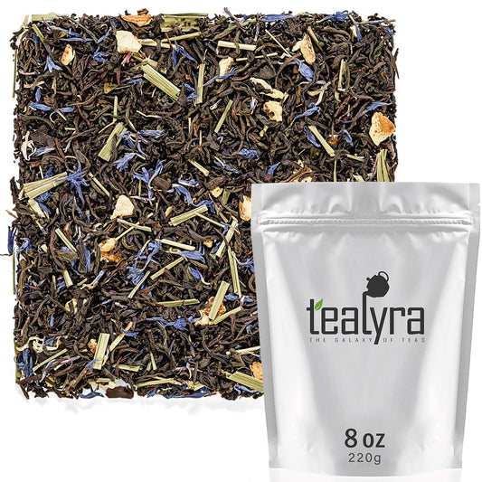 Tealyra - Russian Earl Grey - Orange and Lemongrass - Black Tea - Loose Leaf Tea Blend - Medium Caffeine - 222g (8-ounce)