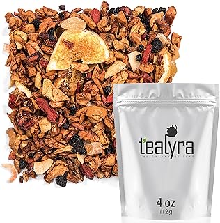 Tealyra - Superfruit Mango - Goji Berries - Pineapple - Pomegranate - Fruity Herbal Loose Leaf Tea - Hot or Iced - Vitamin and Antioxidant Rich - No Caffeine - 112g (4-ounce)