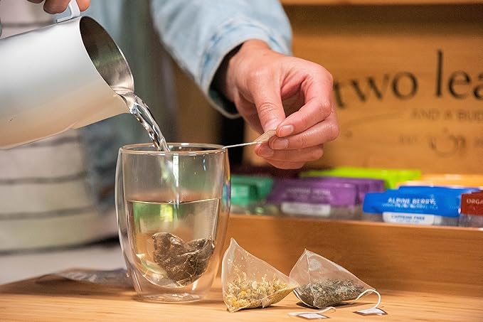 Two Leaves and a Bud Organic Assam Black Tea Bags, Whole Leaf Caffeinated Black Tea in Compostable Sachets, 15 Count (Pack of 1)